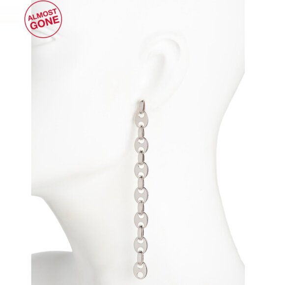 PACO RABANNE Silver Made In Italy Eight Nano Earrings - Picture 2 of 2